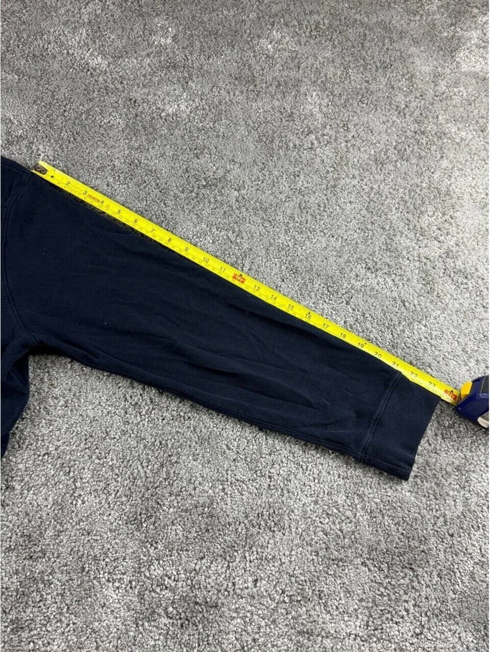 Polo Ralph Lauren Quarter Zip Pullover Navy Blue Size Large Cotton